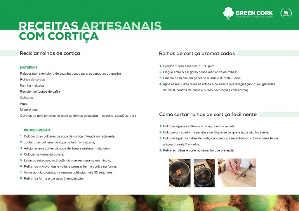 Receitas artesanais com cortiça